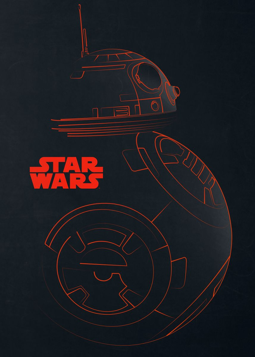 'BB-8' Poster _ art print by Star Wars _ Displate